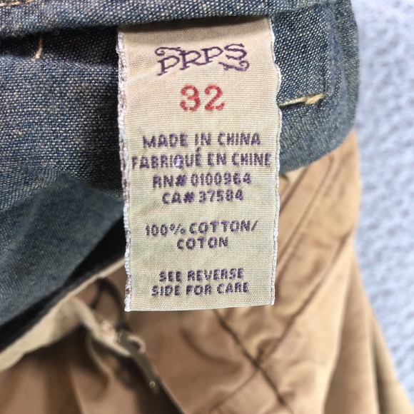 Prps Shorts Mens 32 khaki Cargo Military Paratrooper Ripstop Y2K Pockets Zip - Picture 9 of 14